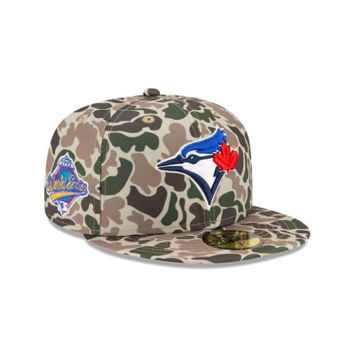 Toronto Blue Jays Gorra | New Era MLB Duck Camo 59fifty Fitted Cap Mexico - Verdes